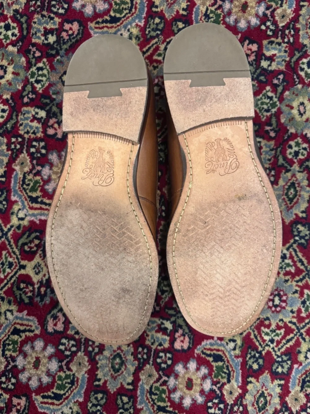 Share Cole Haan C12759 Pinch Grand Handsewn Brown Leather Penny Loafers Men’s 11